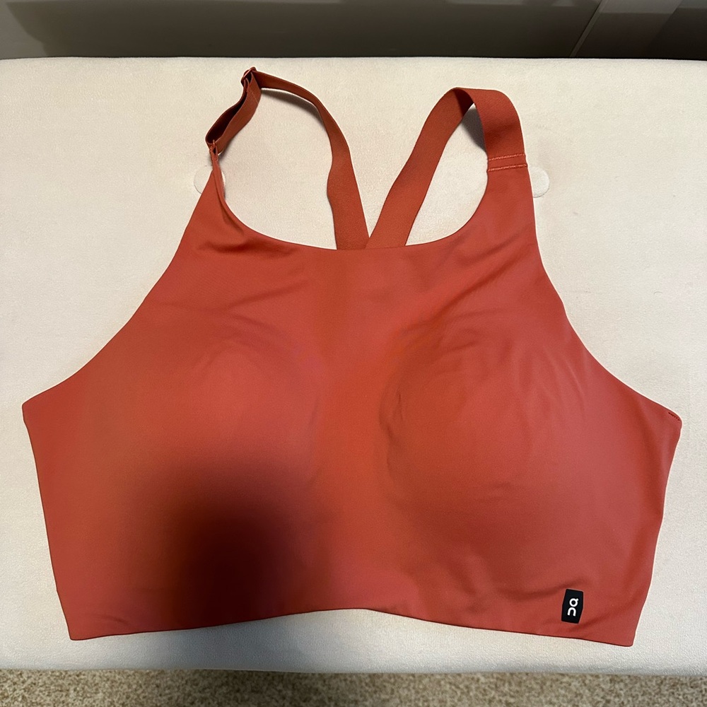 On Running Running Women's High Support Sports Bra - Rust